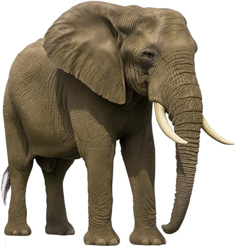 Elephant Cardboard Cutout, 5FT Life Size, Animal Standup, 1 PC by Unknown