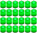LANKER 24 Pack Flameless Led Tea Lights Candles, Flickering Green Candles (Green) by LANKER