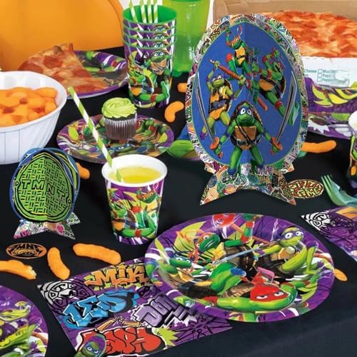 Amscan Table Centerpiece Kit (27 Pc Set) - High-Quality & Sturdy, Perfect Party Essential For Themed Parties & Events, TMNT: Mutant Mayhem - Image 3
