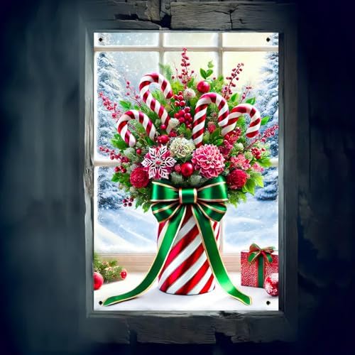 BlissYard Xmas Holiday Window Cover Banner 32x47 Inch Polyester - Image 6