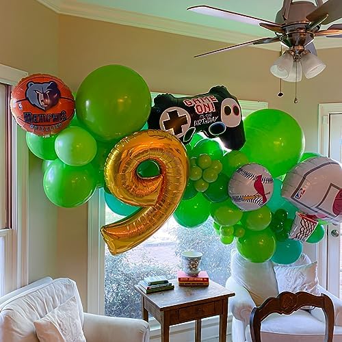 Voircoloria 110pcs Green Latex Party Balloons, 12inch - Image 5