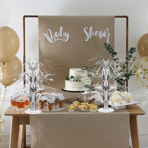 6 Pcs Star Centerpiece, Silver - Image 5