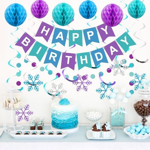 meowtastic Birthday Decorations Happy Birthday Banner with Honeycomb Balls - Image 2
