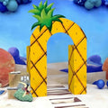 Bucherry 7 Pcs Pineapple Ocean Party Decor Cardboard Yellow Cartoon House by Bucherry