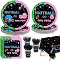 170Pcs Football Gender Reveal Football or Pom Poms Decorations Serves 24 by Greencian