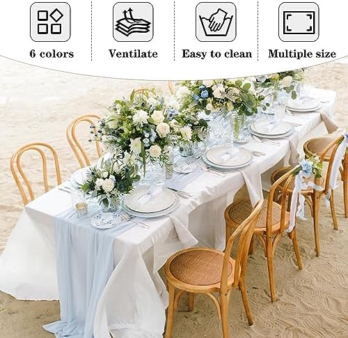 Fitable 6 Pack Black Tablecloths 70x108 Inch for 6 Foot Rectangle Tables - Image 6