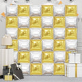 36 Piece XL Gold and Silver Square Foil Balloons Wall Screen Double Sided Square Balloon Screen Tunnel Arch Kit Mylar for Baby Shower Graduation Prom Birthday Party Decorations by YiYou