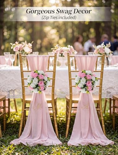 BLOSMON Flower Balls Rose Centerpieces: 2 Pcs 9.5 Inch Pink Fake Flowers - Image 4