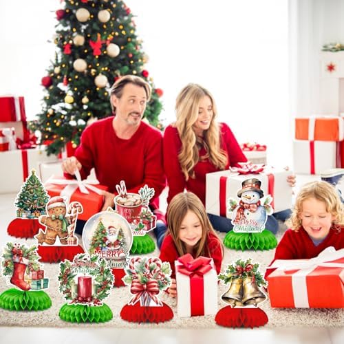 Christmas Party Centerpieces, Christmas Honeycomb Centerpieces for Table - Image 2