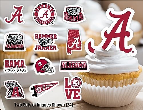 Alabama Crimson Tide Cake Topper & Party Decorations, Roll Tide 42 Pcs - Image 5