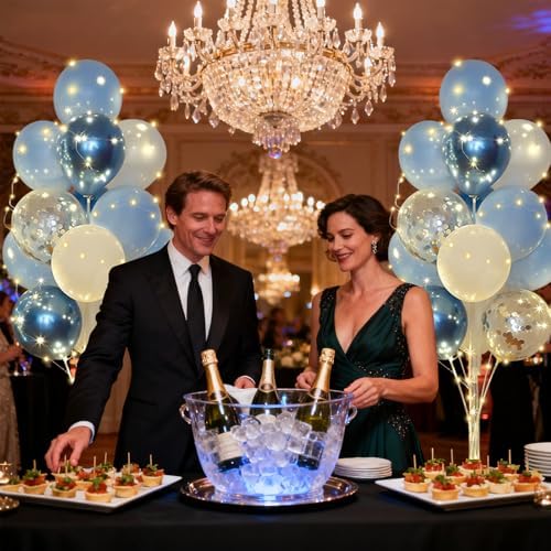 Cicicooie Balloons Stand Kit Floor with String Light Centerpieces Decor - Image 5