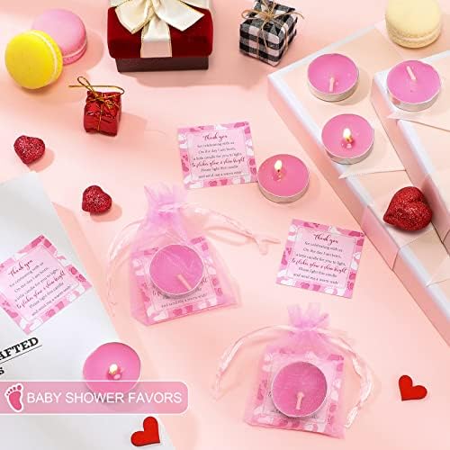 Geosar 50 Sets Baby Shower Party Favors,Pink - Image 4