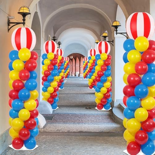 2 Sets Carnival Circus Balloon Column Stand Kit Adjustable Balloon Decor - Image 5