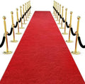 Red Carpet Runner for Party Aisle Runner for Wedding Ceremony, Event Runway Rug for Prom Nights, Awards, Proposal, Step and Party Decorations, 6mm Thick (Red-3′×15′) by WASHNASH