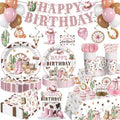 201pcs Western Cowgirl Birthday Party Decorations Tableware Set, 25 Serves by Unknown