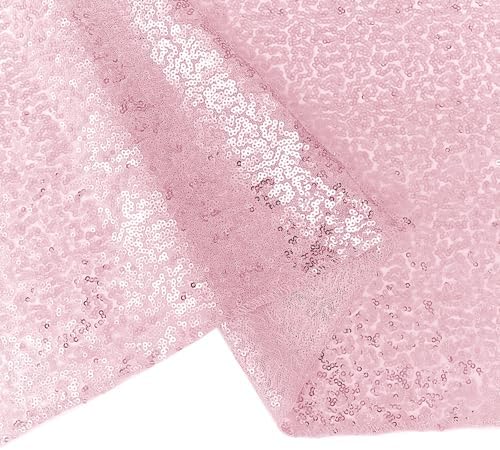10 Packs 12 x 72 inches Sequin Table Runner, Pink Glitter Table Runner for Birthday Party Supplies Wedding Engagement Baby Shower Holiday Celebration Event Decorations - Image 4