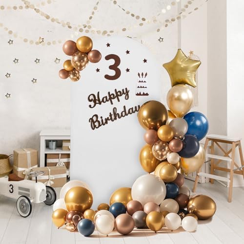 Arch Backdrop Stand and Cover Set, 2 Metal Balloon Arch Backdrop 7.2ft 6ft, Gold Arched Stand Frame for Wedding, Parties,Birthday,Decorations (White,7.2ft+6ft) - Image 5