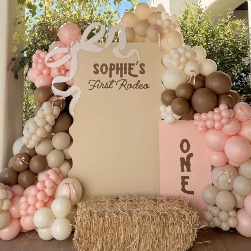 Pink Brown Balloon Arch Garland Kit, Cowgirl First Rodeo Fall Party Decor - Image 7