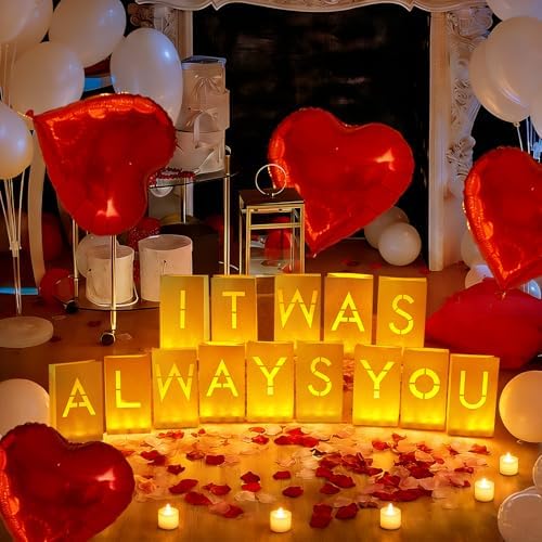 It was Always You Decorations, Luminary Paper Bags by TOBILU