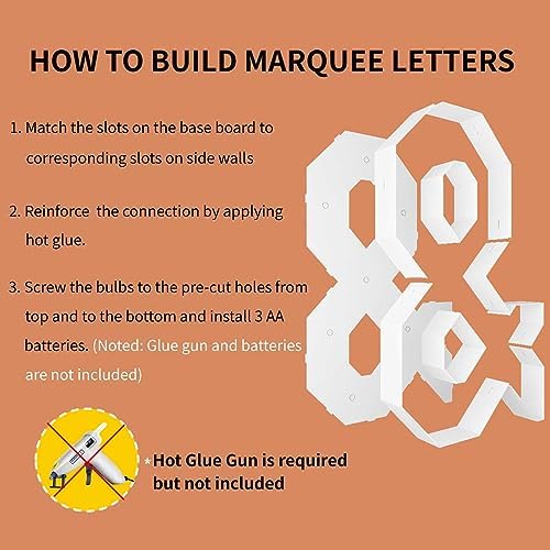 3FT Marquee Letters, Large Light Up Letters Sign & for Party Decor - Image 4
