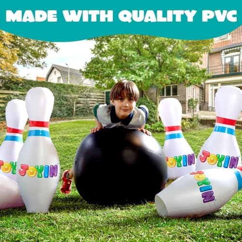 JOYIN Giant Inflatable Bowling Set for Kids and Adults, Christmas Birthday Party Games, Kids Education Motor Skills Toys - Image 2