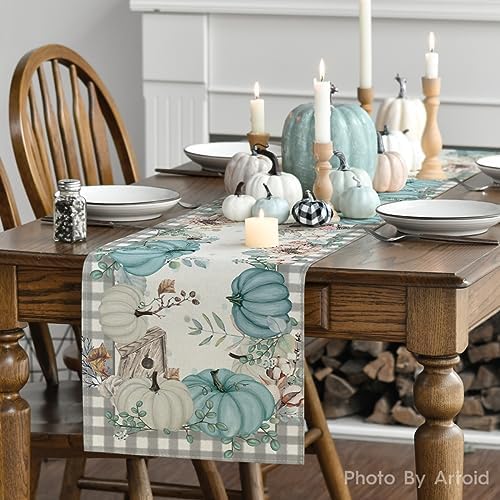 Artoid Mode 210 GSM Fall Table Runner Home Party Decor 13x72 Inch - Image 4