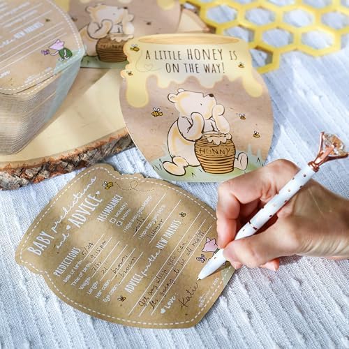 Kate Aspen Classic Winnie Baby Shower Advice and Wishes Cards - Baby Prediction Cards for Shower Guests - Baby Shower Game and Table Decorations - Set of 50 for Parents to Be Keepsake - Image 5