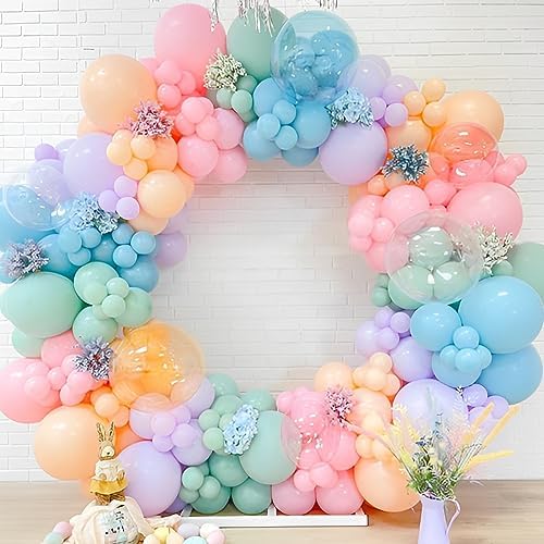 Voircoloria 110pcs Pastel Macaron Latex Party Balloons, 12inch - Image 5