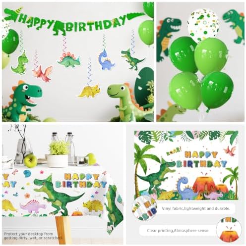 206Pcs cocomigo Dinosaur Birthday Decorations Tableware Set, 25 Serves - Image 5