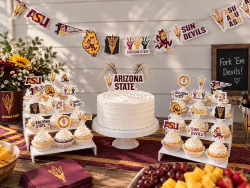 ASU Graduation Decorations, Arizona State Party Supplies & Decor 42 Pcs - Image 2
