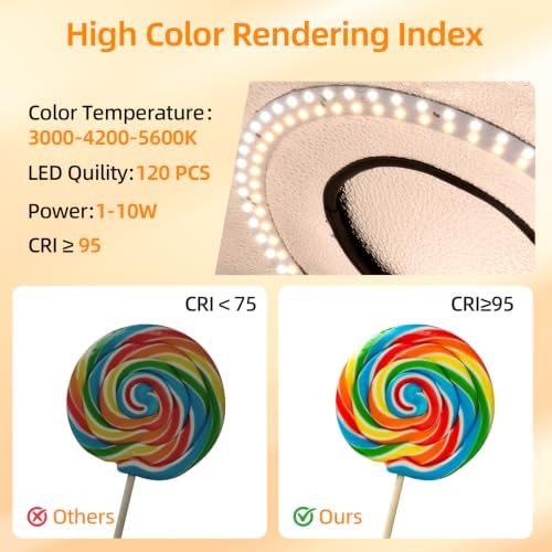 Light Box with Tripod, 12/16/20/24/32 Inch Lightbox with CRI>95 120 White Warm LED Light Beads. Portable Photo Light Box with 6 Colors PVC Backdrops. Dimmable Shooting Tent Kit for Studio Photography - Image 3