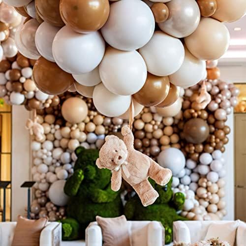 PartyWoo Boho Neutral Light Brown Balloons 50pcs Coffee Fall Color 12 Inch - Image 3