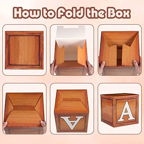 Voircoloria Baby Balloon Boxes with Letters, Wood, 4 Pack - Image 6