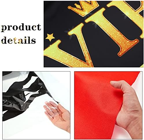Timtin 6.5 x 5 ft VIP Photography Backdro Red Carpet Runner for Movie Party - Image 4