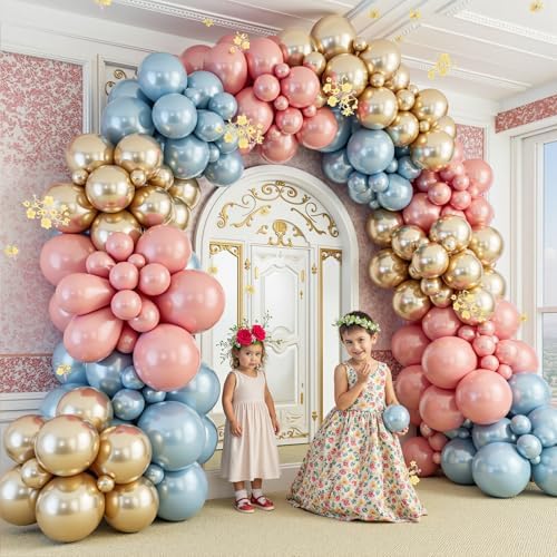 Gender Reveal Balloon Garland Arch Kit,412pcs Pink and Blue balloons 18 12 10 5 Inch for Gender Reveal Decorations Birthday Baby Shower Wedding Bridal - Image 7