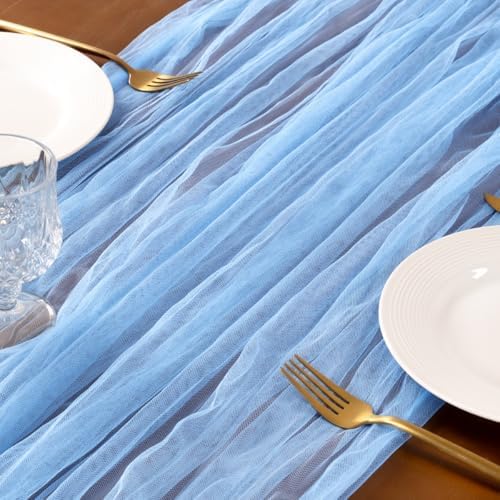 Cheesecloth Table Runner Tulle Fall Boho Wedding Shower Party Home Decor - Image 4