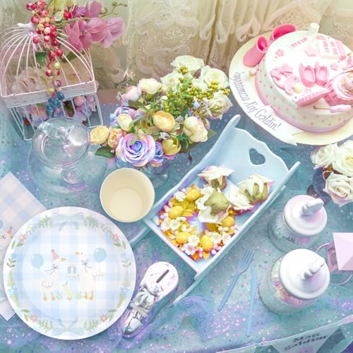 Havawish 175 Pcs One Silly Goose Birthday Decoration Party Tableware, Blue - Image 6
