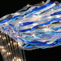 100 Pcs Wedding Wands Ribbon with 3 Colorful Flashing Modes, Light up LED Silk Fairy Wands, Glow Lace Stick with Bells for Wedding Reception, Graduation, New Year, Birthday Party (Blue) by HUIZONHOME