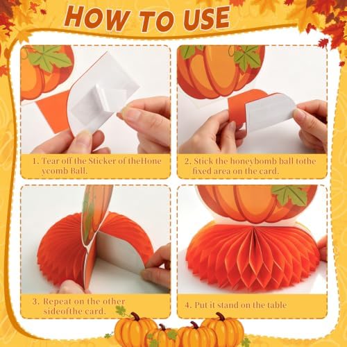 JULMELON 8 Pcs Friendsgiving Centerpieces Thanksgiving Table Decorations - Image 4