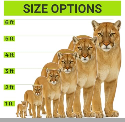Cougar 5FT Life Size Cardboard Cutout, Safari Theme, 1 PC - Image 2