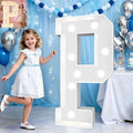 Pooqla 3 FT Marquee Letters, Light Up Letter P, Cool White and Warm White by Pooqla
