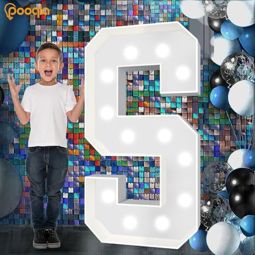 Pooqla 4 FT Marquee Letters, Light Up Letter Y, Cool White and Warm White - Image 7