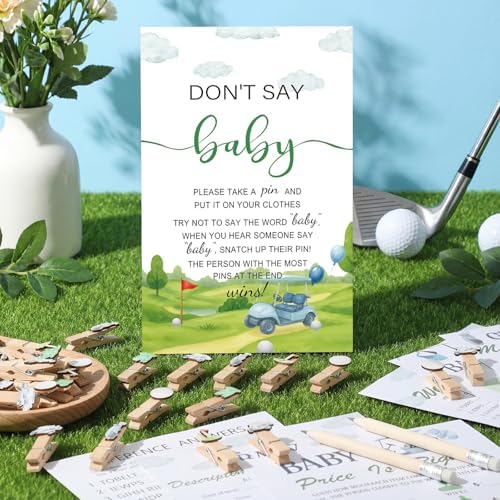 Patelai 321 Pcs Baby Shower Games Supplies, Golf - Image 2