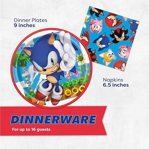 Sonic Birthday Party Decorations, Serves 16 Guests - Image 5