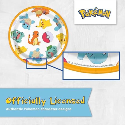 Pokemon Birthday Decorations Party Supplies with Banner & Tablecloth - Image 6