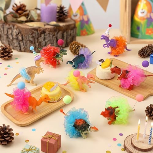 Novabright 76 Pcs Dinosaur Party Animal Cake Toppers Party Decorations - Image 6