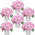 Blush Pink Flower Table Centerpieces, Set of 6, Hydrangeas by DIYDOFUN
