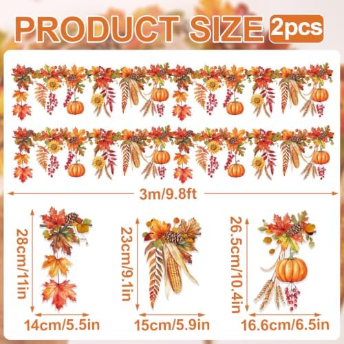 Fall Banner, Fall Bulletin Board Decor, Farm Harvest Party, Garland Autumn - Image 2