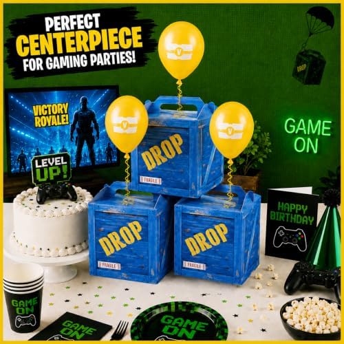 Game Party Military Supply Loot Drop Box Party Favors. Decoration and Gift Bags, Gaming-Themed Birthday Activities and Party Supplies - Image 3