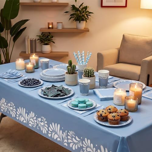 Vesici 452 Pcs Blue Cielito Lindo Party Decorations Tableware Set Serves 50 - Image 6